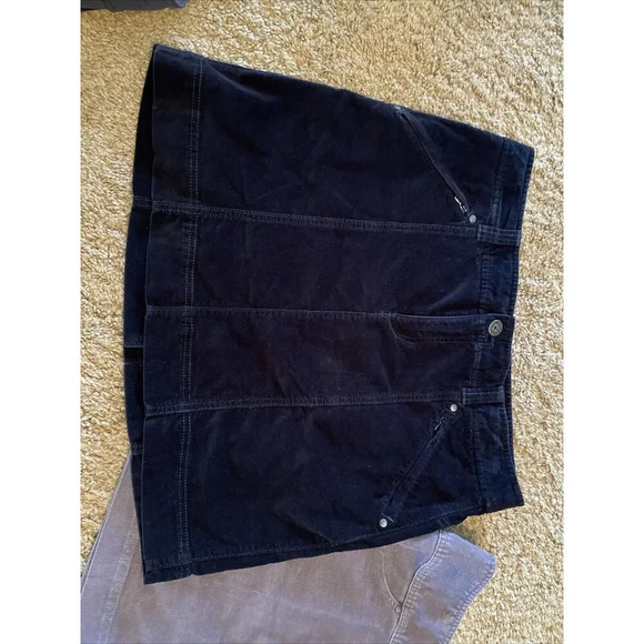 Athleta Womens Black Purple Athletic Corduroy Skirt Size Large Lot Of Two - Picture 2 of 10